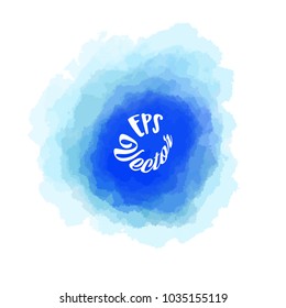 Abstract Blue watercolor Background Stroke. Beautiful hand drawn vector sketch. Colorful elements for social media and print decoration.