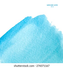 Abstract  blue watercolor background vector.
