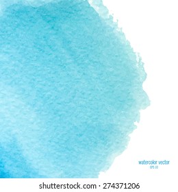 Abstract  blue watercolor background vector.