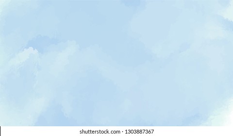 Abstract blue watercolor background for your design, watercolor background concept, vector.
