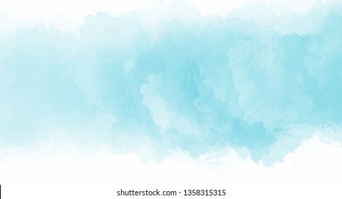 Abstract blue watercolor background for your design, watercolor background concept, vector.
