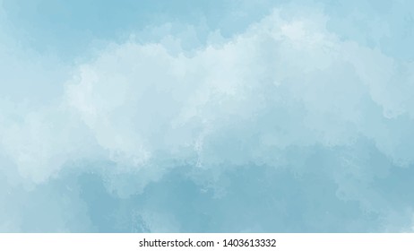 Abstract blue watercolor background for your design, watercolor background concept, vector.
