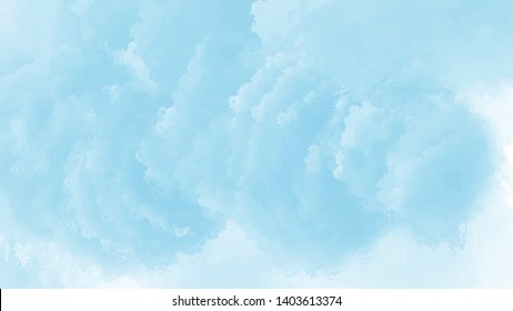 Abstract blue watercolor background for your design, watercolor background concept, vector.
