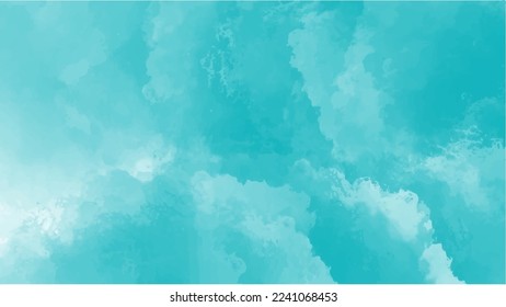 Abstract blue watercolor background for your design, watercolor background concept, vector.