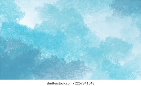 Abstract blue watercolor background for your design, watercolor background concept, vector.