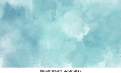 Abstract blue watercolor background for your design, watercolor background concept, vector.