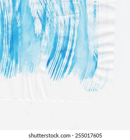 Abstract blue watercolor background for your business. Vector illustration.