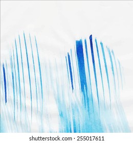 Abstract blue watercolor background for your business. Vector illustration.