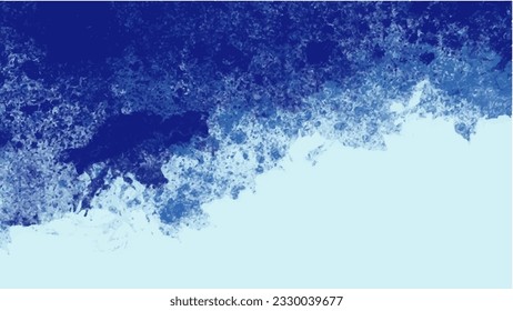 Abstract blue watercolor background.Hand painted watercolor. vector