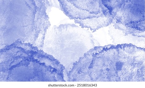 Abstract blue watercolor background.Hand painted watercolor. vector
