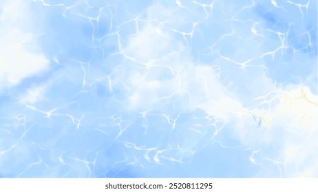 Abstract blue watercolor background.Hand painted watercolor. vector