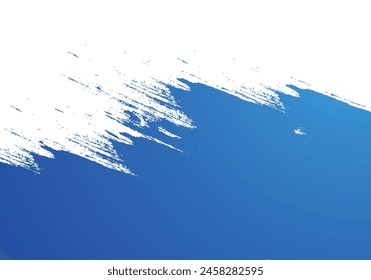Abstract Blue watercolor brush-stroke-background vector