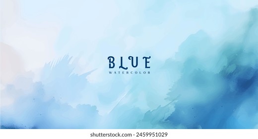 abstract blue watercolor gradient paint grunge texture