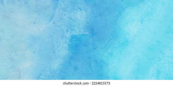 Abstract blue watercolor paint Background. Design banner element. Vector illustration