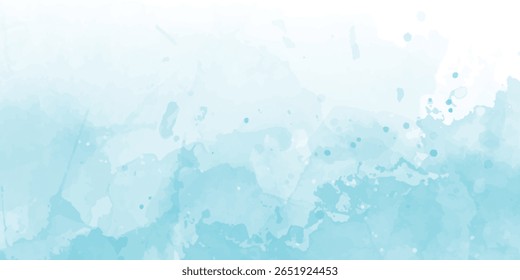 Plano de fundo abstrato abstrato de cor de água azul com gradiente de tinta úmida multicor brilhante | Textura de tela colorida desenhada à mão para papel de parede artístico moderno
