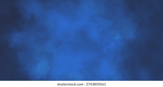 Abstract Blue Watercolor Texture Background  Deep Blue Smoke Nebula Illustration vecktor illustration 