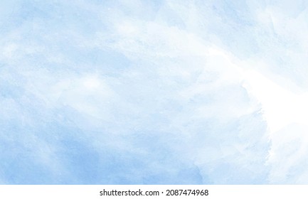 Abstract blue watercolor vector background for graphic design.