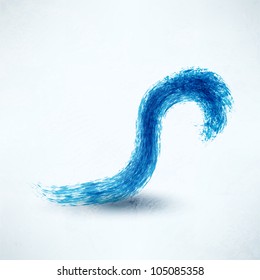 abstract blue wave