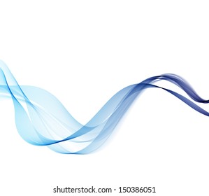 Abstract blue wave