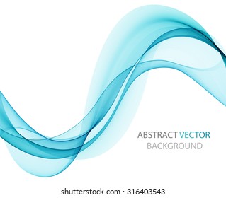 Abstract blue wave