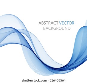 Abstract blue wave
