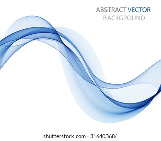 Abstract blue wave