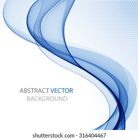 Abstract blue wave