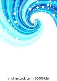 Abstract blue wave
