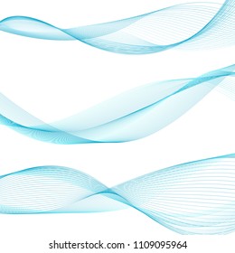 Abstract blue wave background