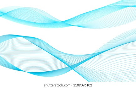Abstract blue wave background