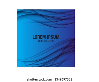 Abstract blue wave background