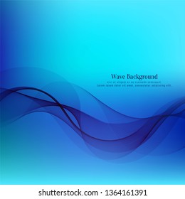 Abstract blue wave background