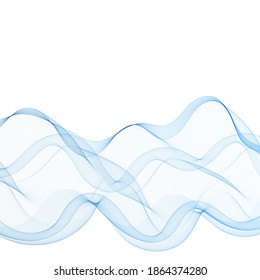 Abstract blue wave background
