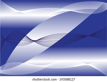 Abstract blue wave background