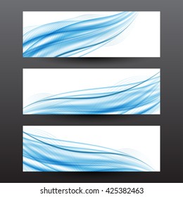 Abstract blue wave background