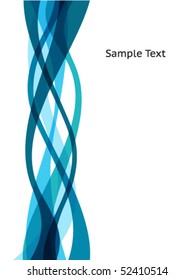 Abstract blue wave background