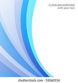 Abstract Blue Wave Background