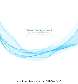 Abstract blue wave background