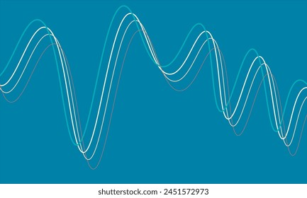 arte abstracto de fondo de onda azul