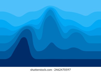 Fondo de onda azul Abstractas. arte Abstractas.