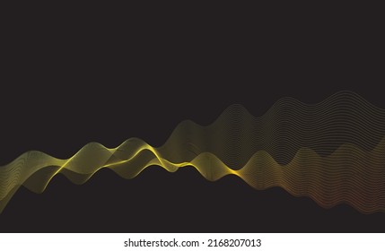 fondo de onda azul abstracto, estilo de presentación empresarial, diseño vectorial.