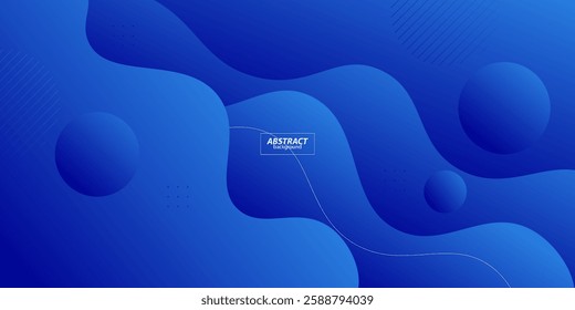 Abstract blue wave background with colorful gradient design. Simple background design with abstract geometric pattern for banner, flyer, presentation and business card. Vector Eps10