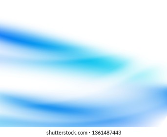 Abstract blue wave background design Soft illustration