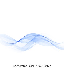 Fondo de onda azul abstracto. Elemento de diseño para folleto, banner, certificado, afiche.