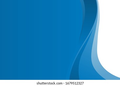 Diseño de fondo de onda azul abstracto con espacio vacío para vector de plantillas de texto
