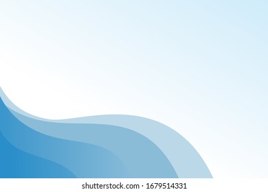 Diseño de fondo de onda azul abstracto con espacio vacío para vector de plantillas de texto