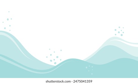 abstract blue wave background design