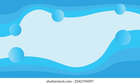 Abstract blue wave background design