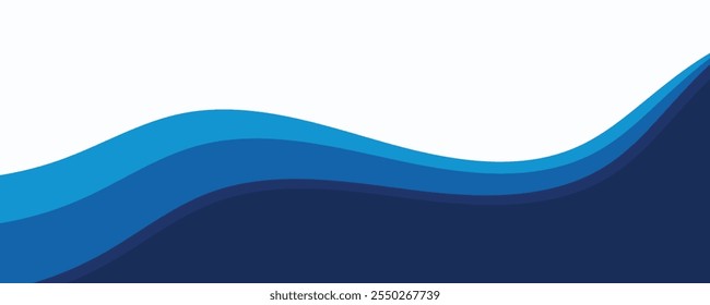 Fundo abstrato da onda azul. Elemento de design
