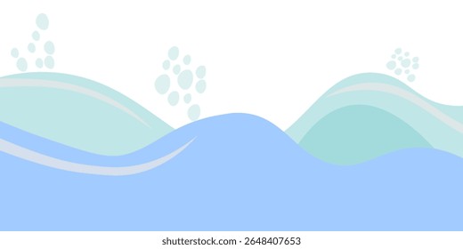 abstract blue wave background design